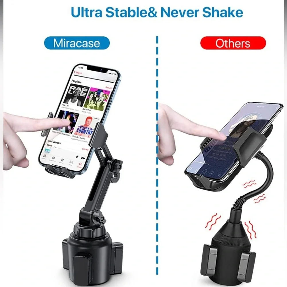 Miracase Black Adjustable Car Phone Mount